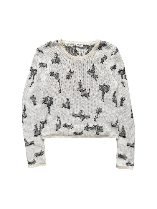 Saint Laurent 2017 Web Stitched Sweater