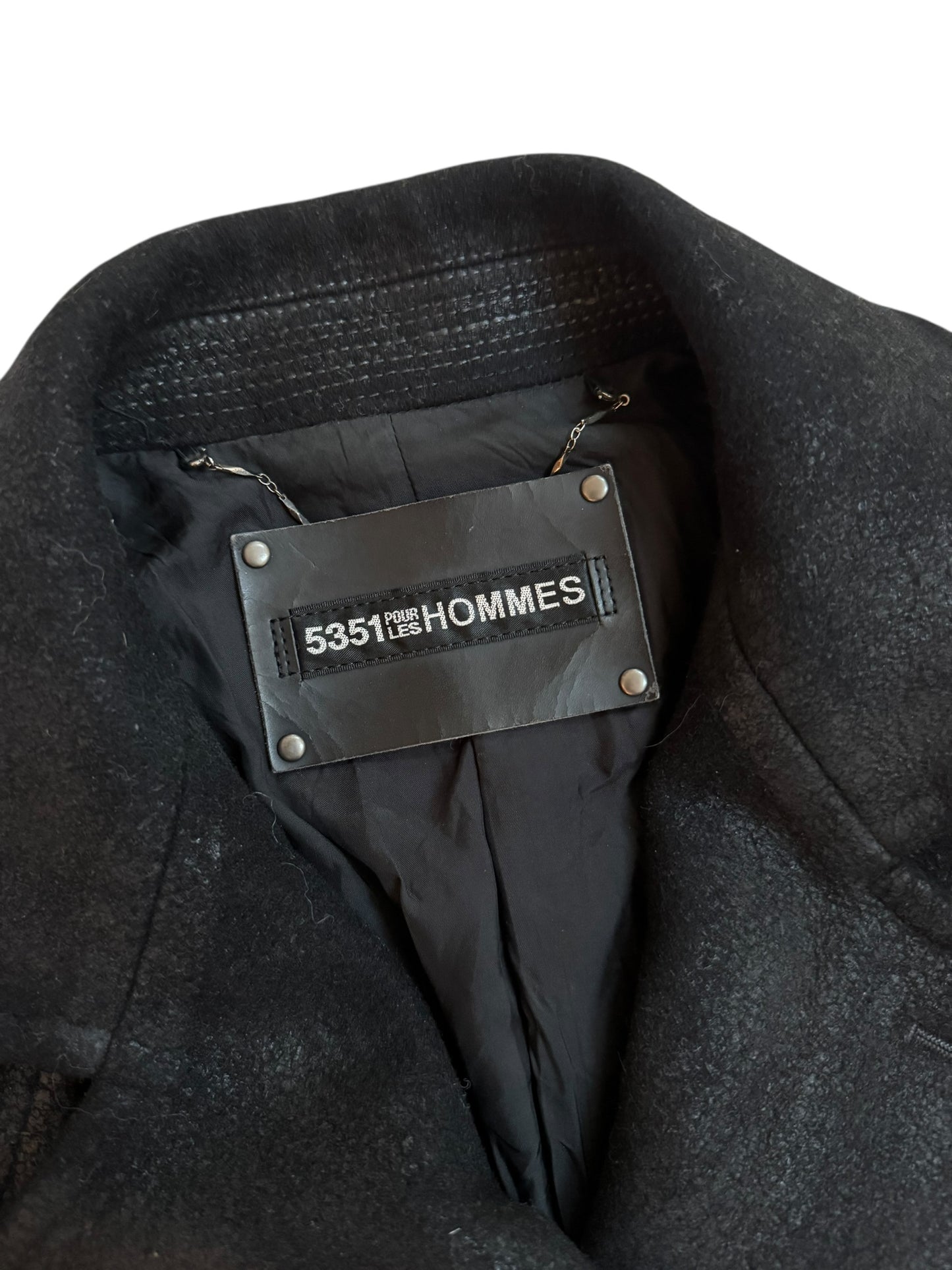 5351 Pour Les Hommes Waxed Suede Coat