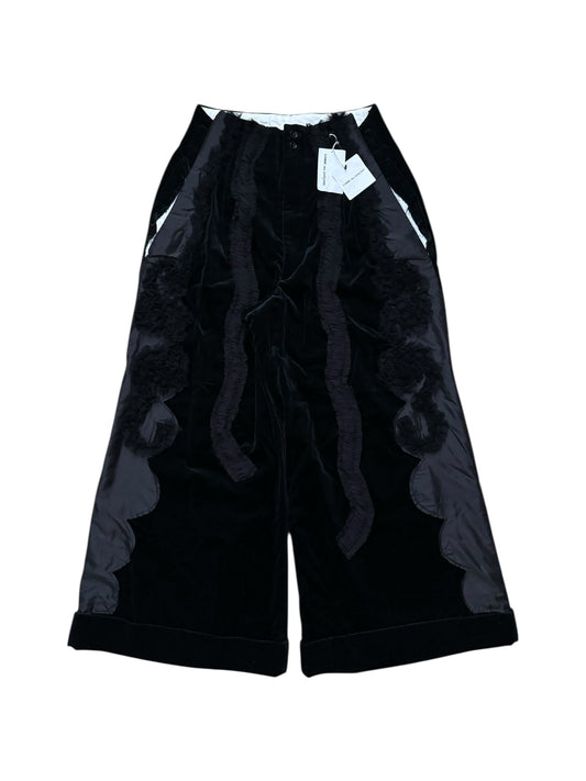 Comme Des Garcons 2006 Fringe Velour Velvet Runway Pants