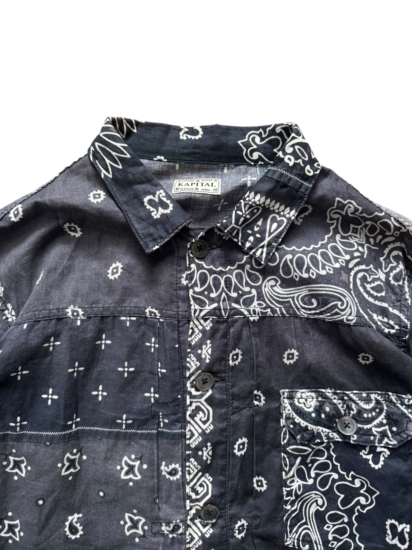 Kapital Black Bandana Paisley Jacket