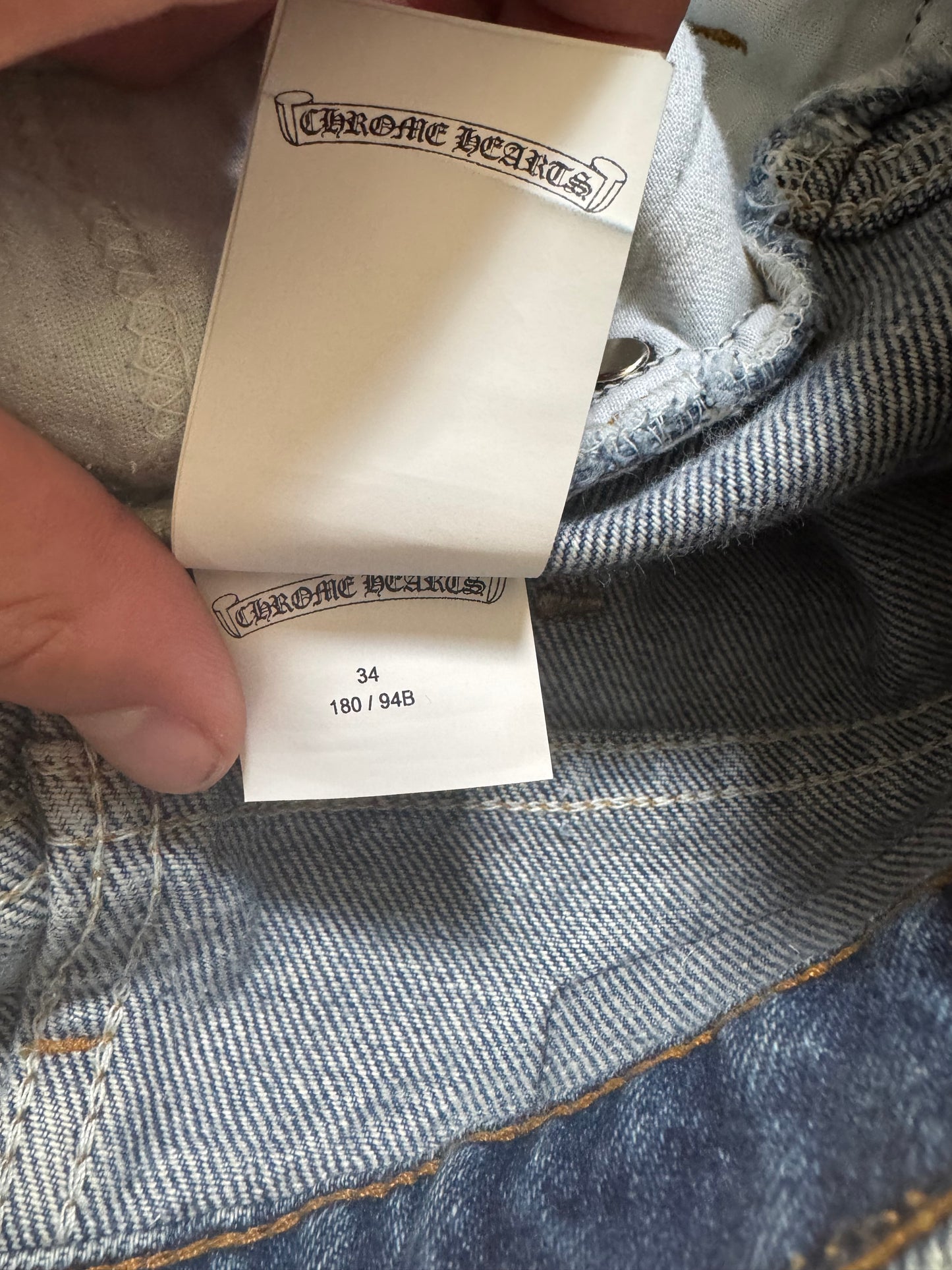 Chrome Hearts x Levis 505 Patchwork Denim