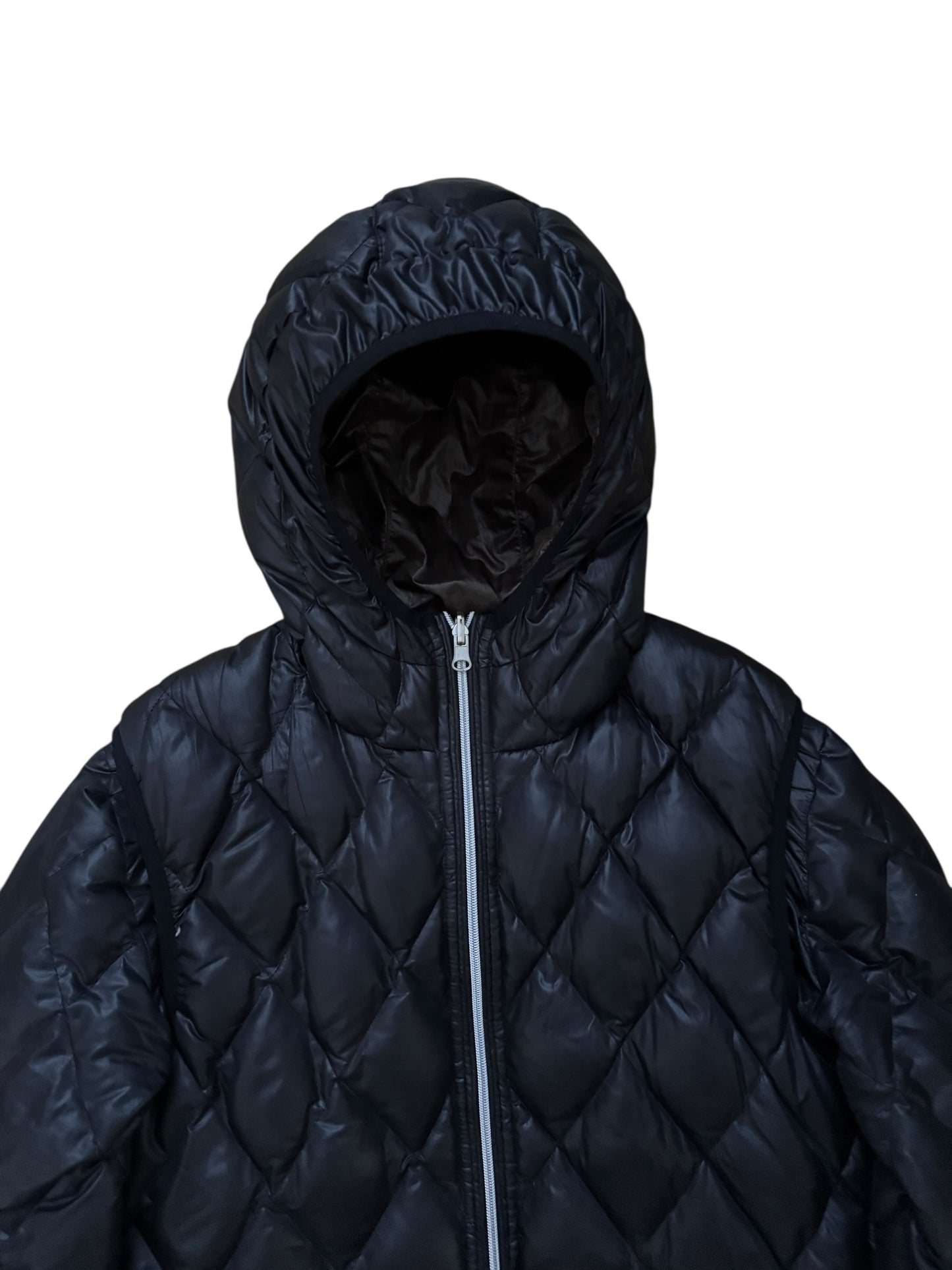 PPFM Detachable Sleeve Puffer Jacket Hoodie