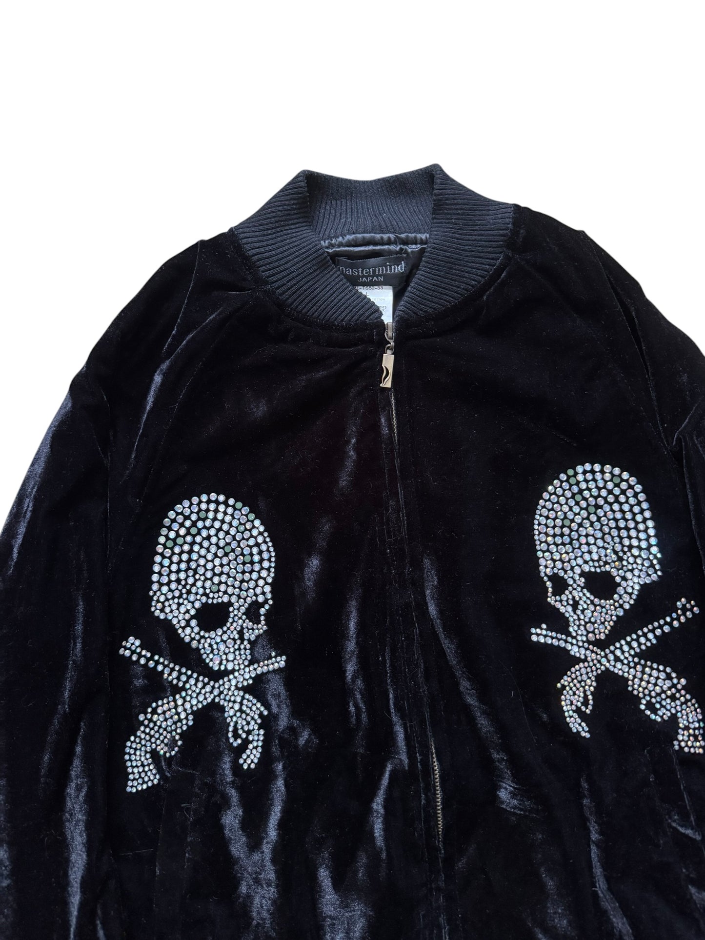 Mastermind Japan Velvet Rhinestone Bomber Jacket