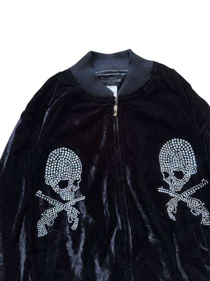 Mastermind Japan Velvet Rhinestone Bomber Jacket