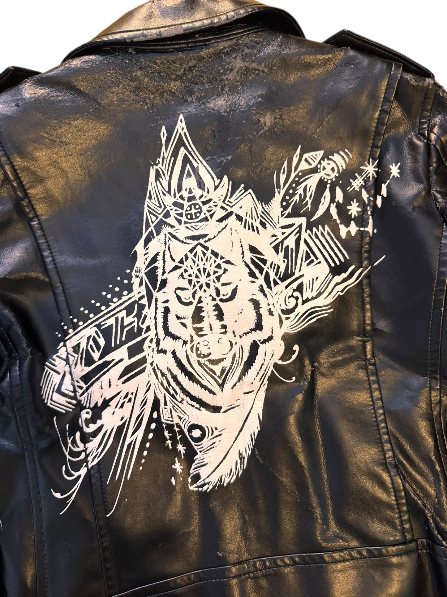 Comme Des Garçons Homme Plus AW15 Wolf Decal Biker Jacket