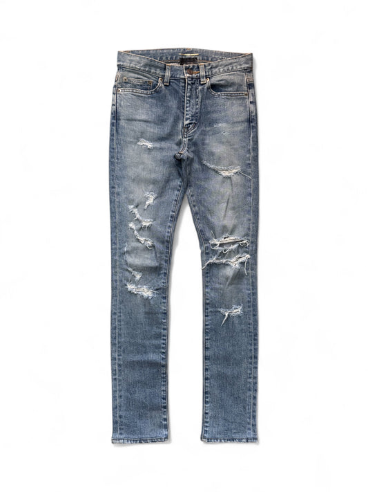 Saint Laurent FW14 D05 Ripped Destroy Denim