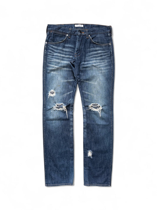Number Nine SS01 “Time Migration” Distressed Denim
