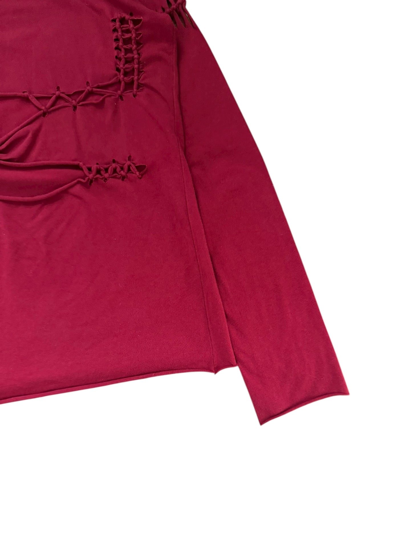 Jean Paul Gaultier Homme SS01 Runway Open Braided Longsleeve