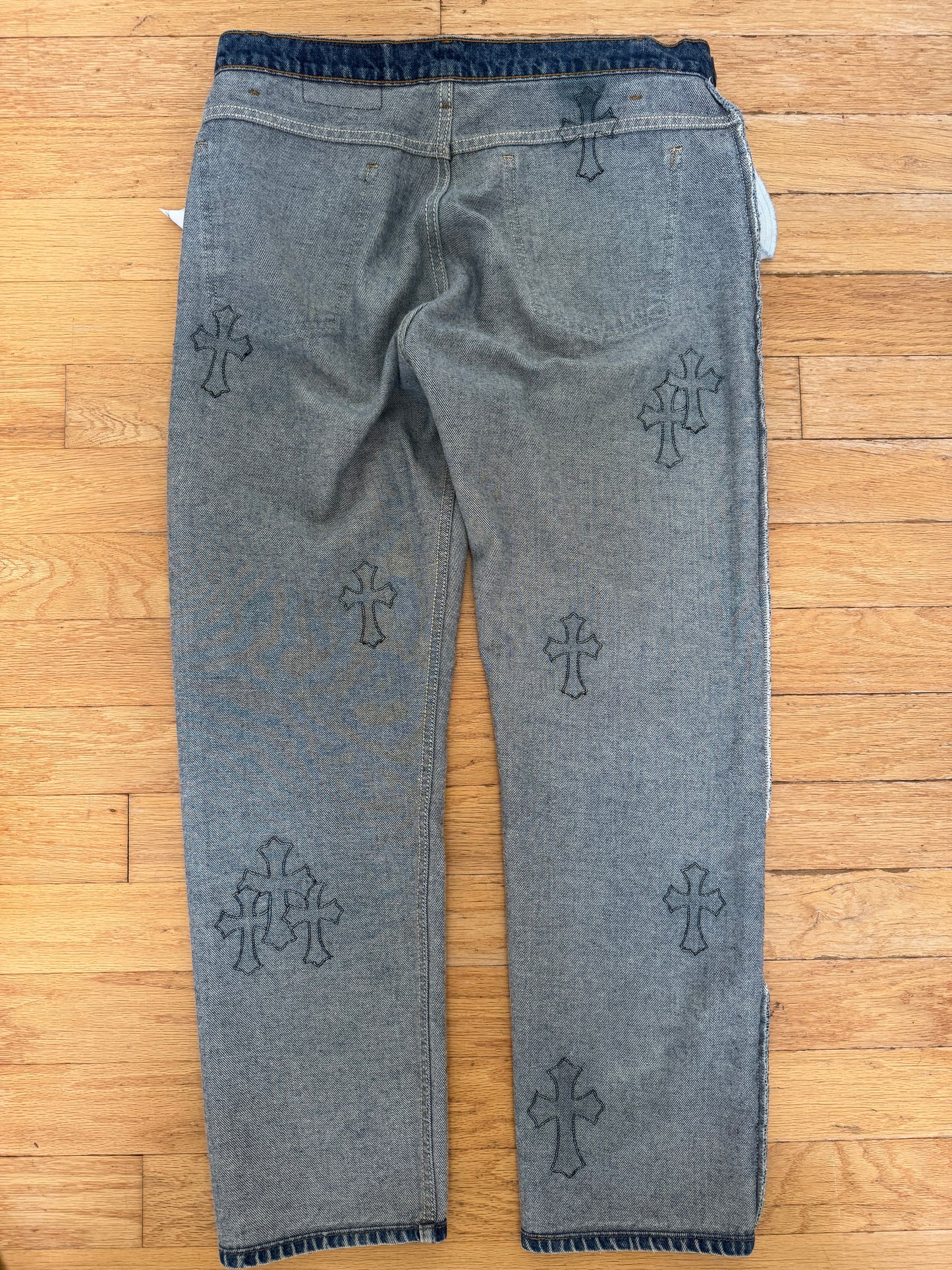 Chrome Hearts x Levis 505 Patchwork Denim