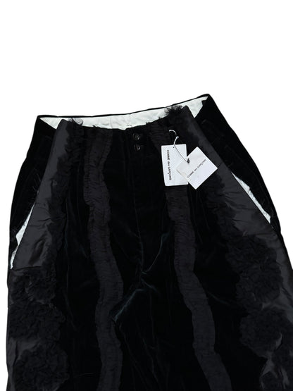 Comme Des Garcons 2006 Fringe Velour Velvet Runway Pants