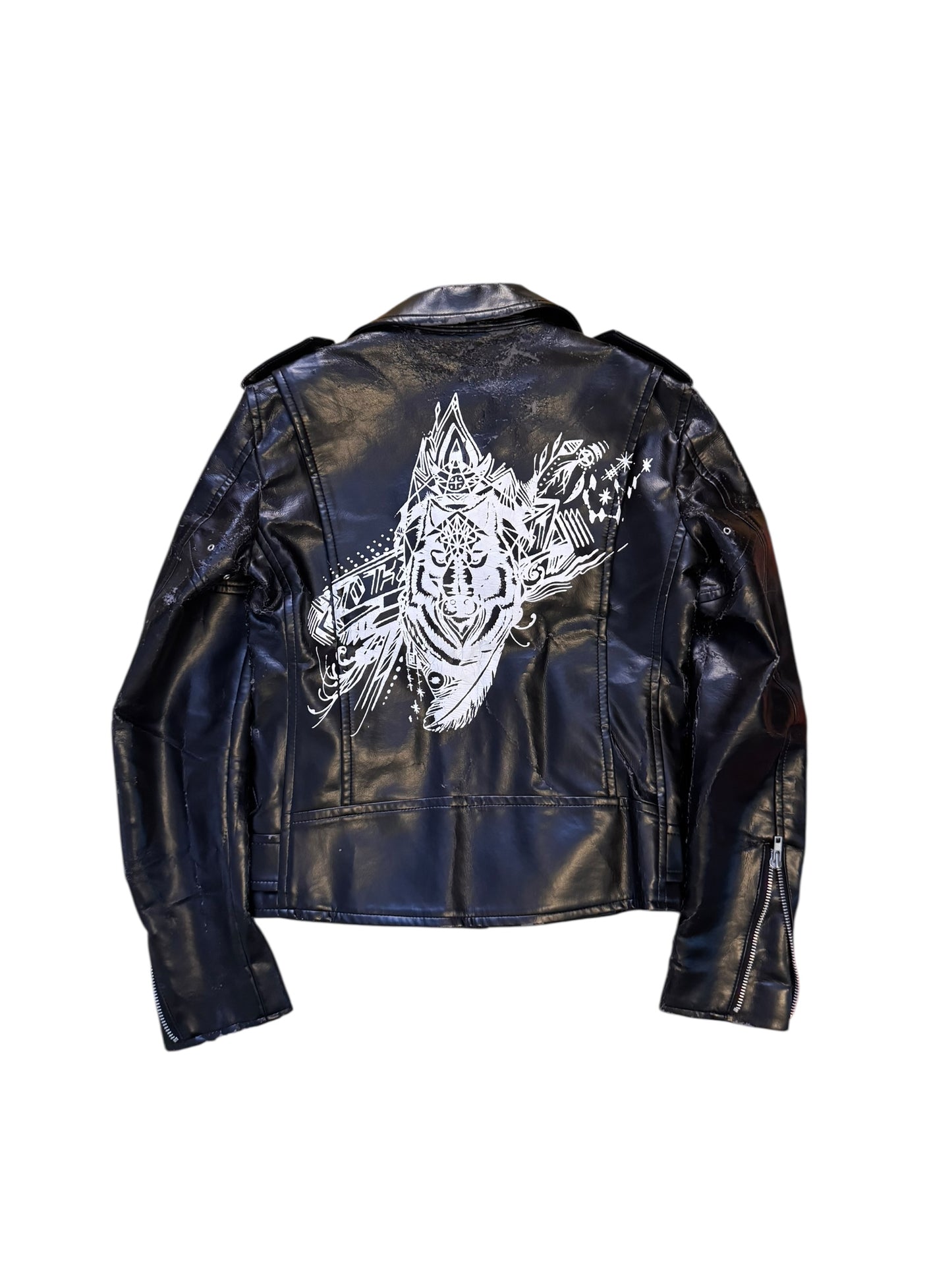 Comme Des Garçons Homme Plus AW15 Wolf Decal Biker Jacket