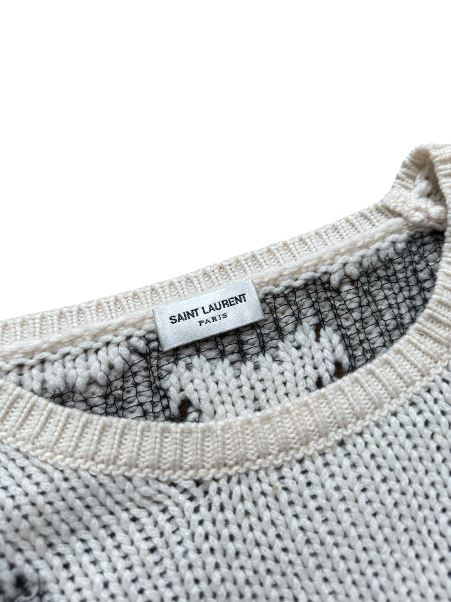 Saint Laurent 2017 Web Stitched Sweater