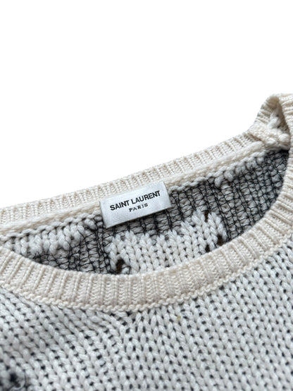 Saint Laurent 2017 Web Stitched Sweater