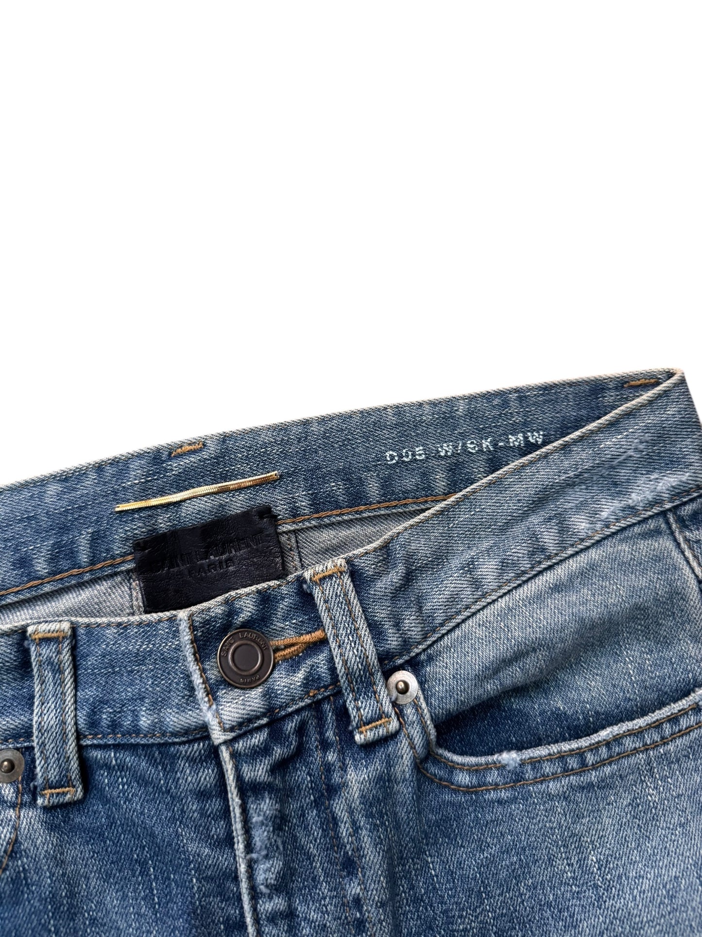 Saint Laurent Paris D05 Ripped Destroy Denim