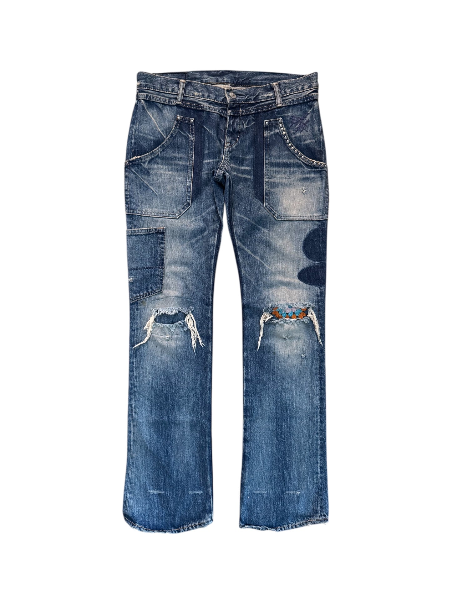 Hysteric Glamour Distressed Rework Denim