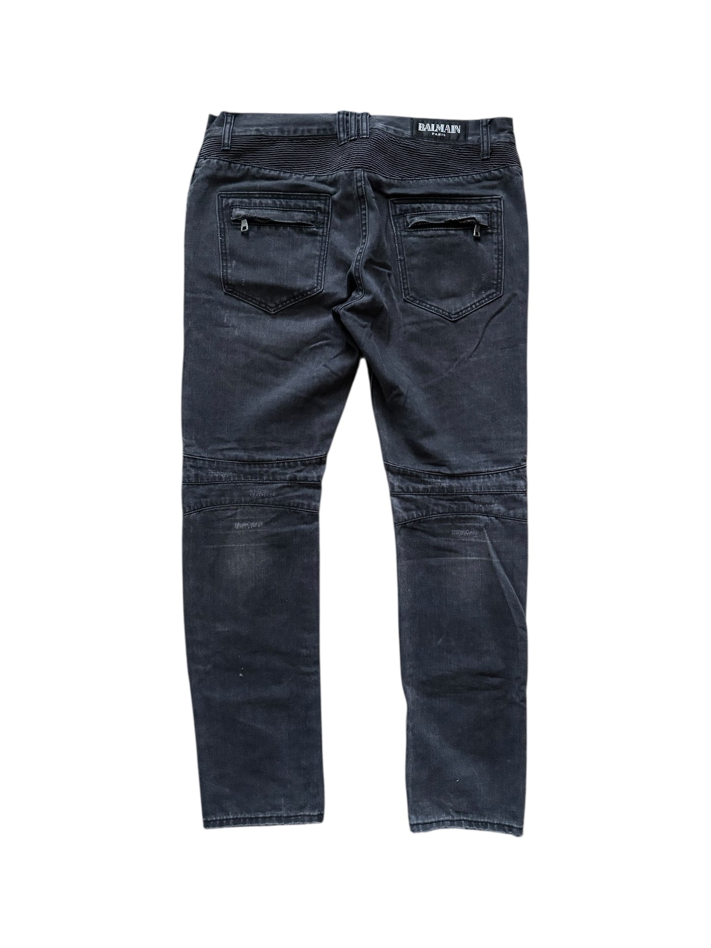 Balmain Biker Moto Jeans