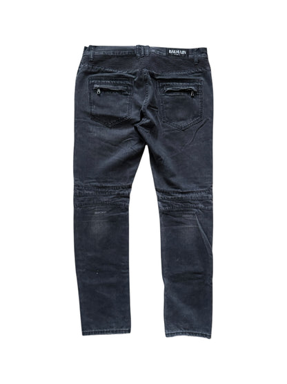 Balmain Biker Moto Jeans