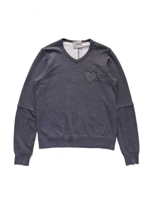 Undercover SS12 “Mirror” Heart Patch Sweatshirt