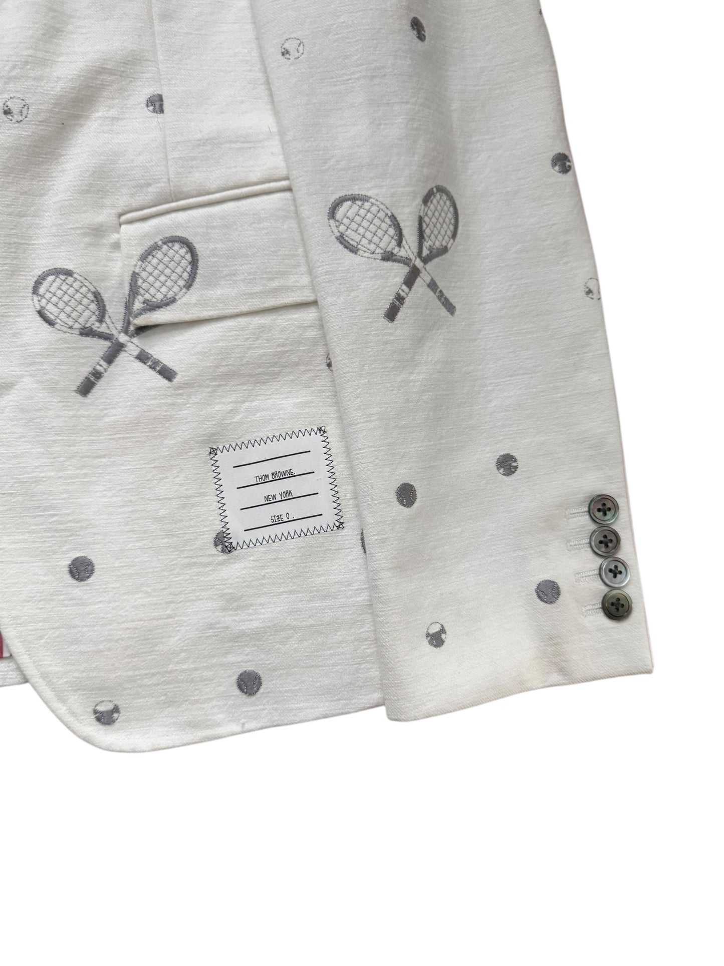 Thom Browne 1 Of 1 Custom Tennis Suit Jacket