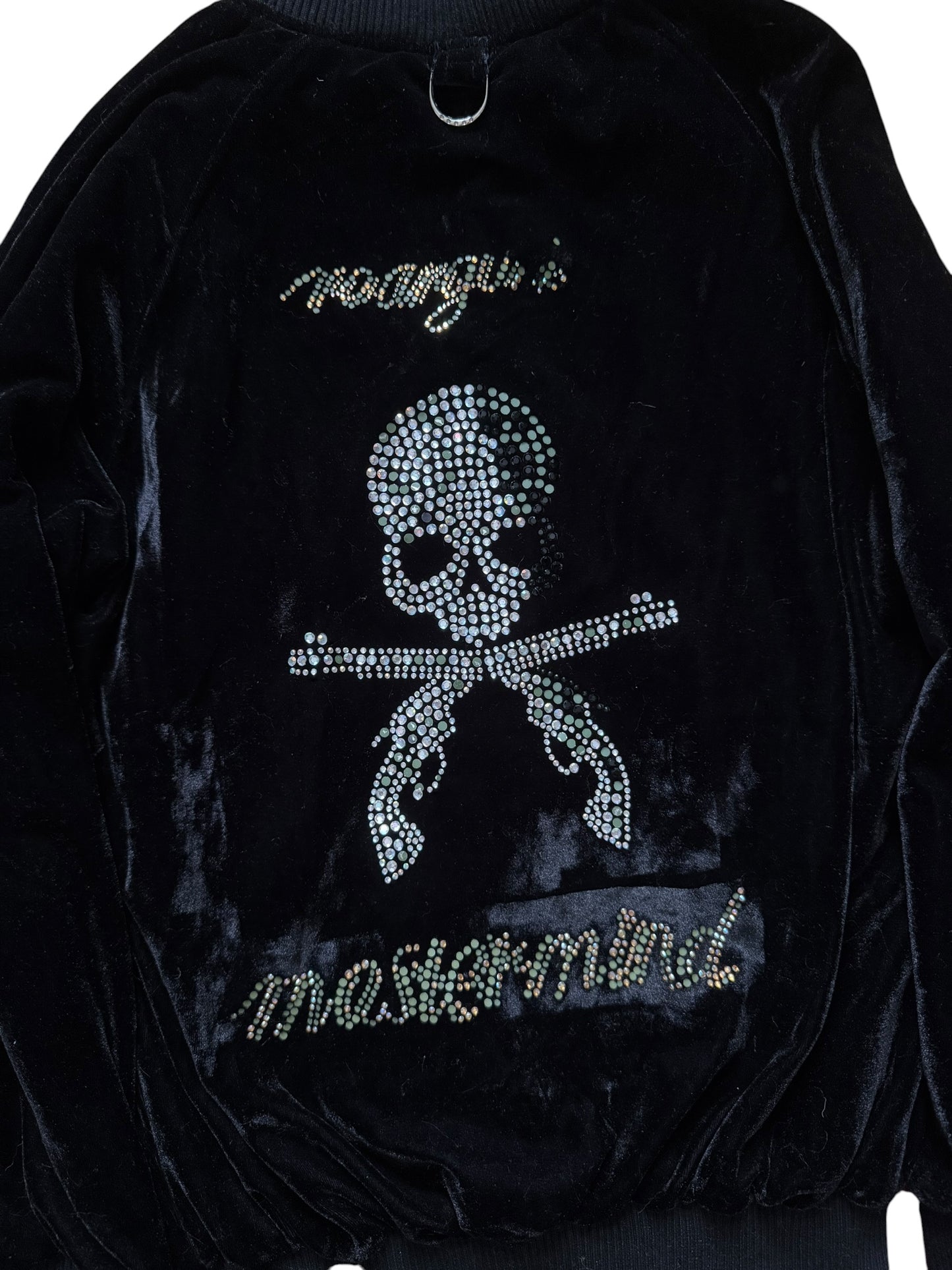 Mastermind Japan Velvet Rhinestone Bomber Jacket