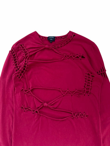 Jean Paul Gaultier Homme SS01 Runway Open Braided Longsleeve