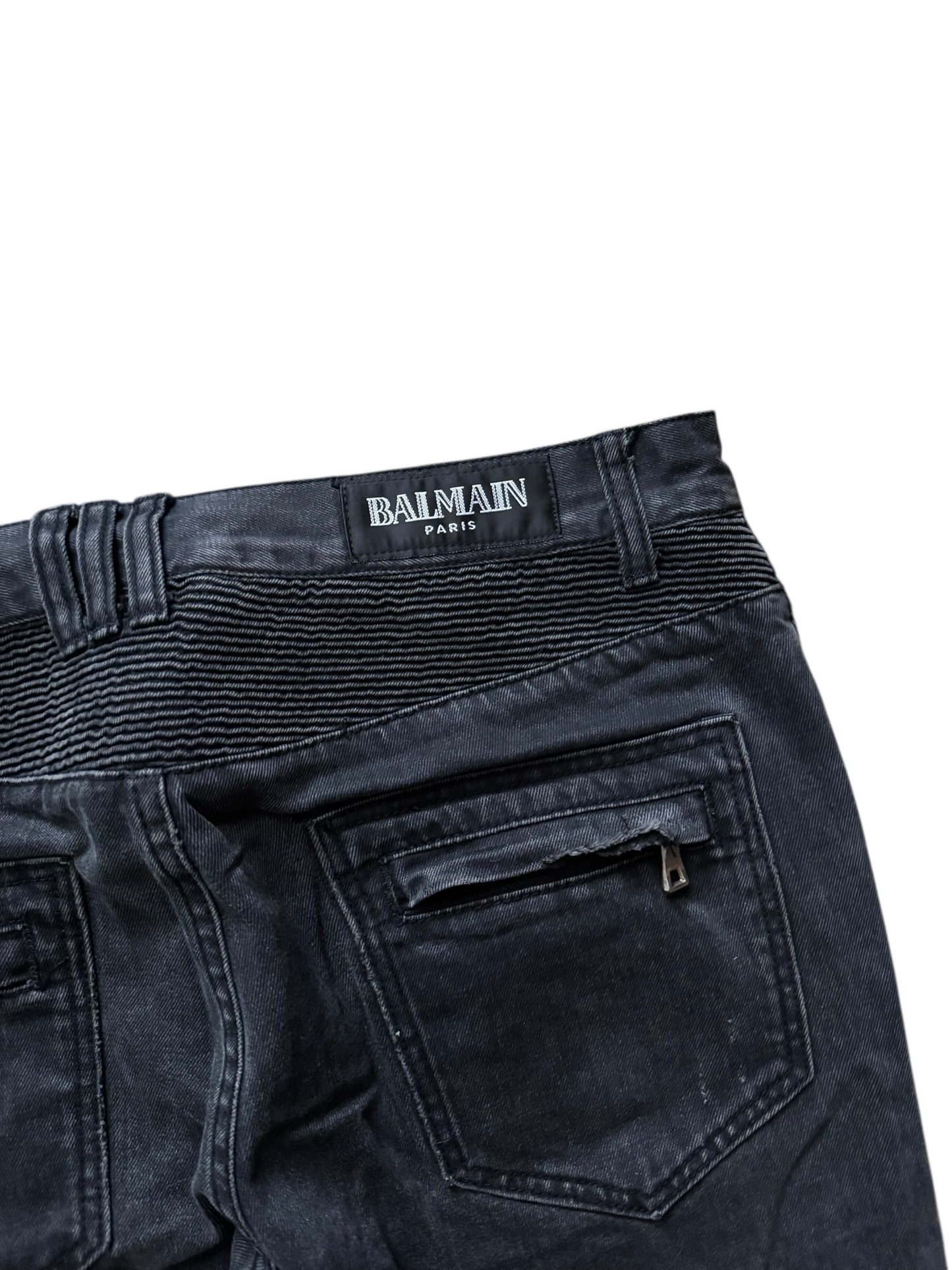 Balmain Biker Moto Jeans