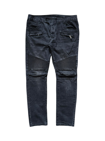 Balmain Biker Moto Jeans