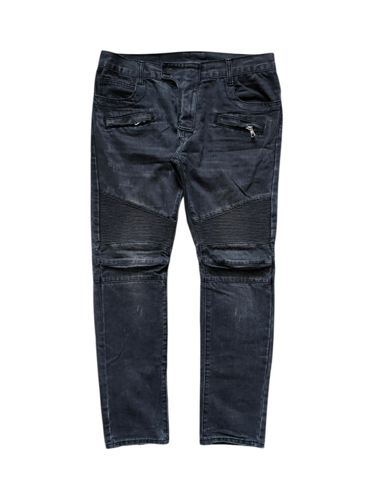 Balmain Biker Moto Jeans