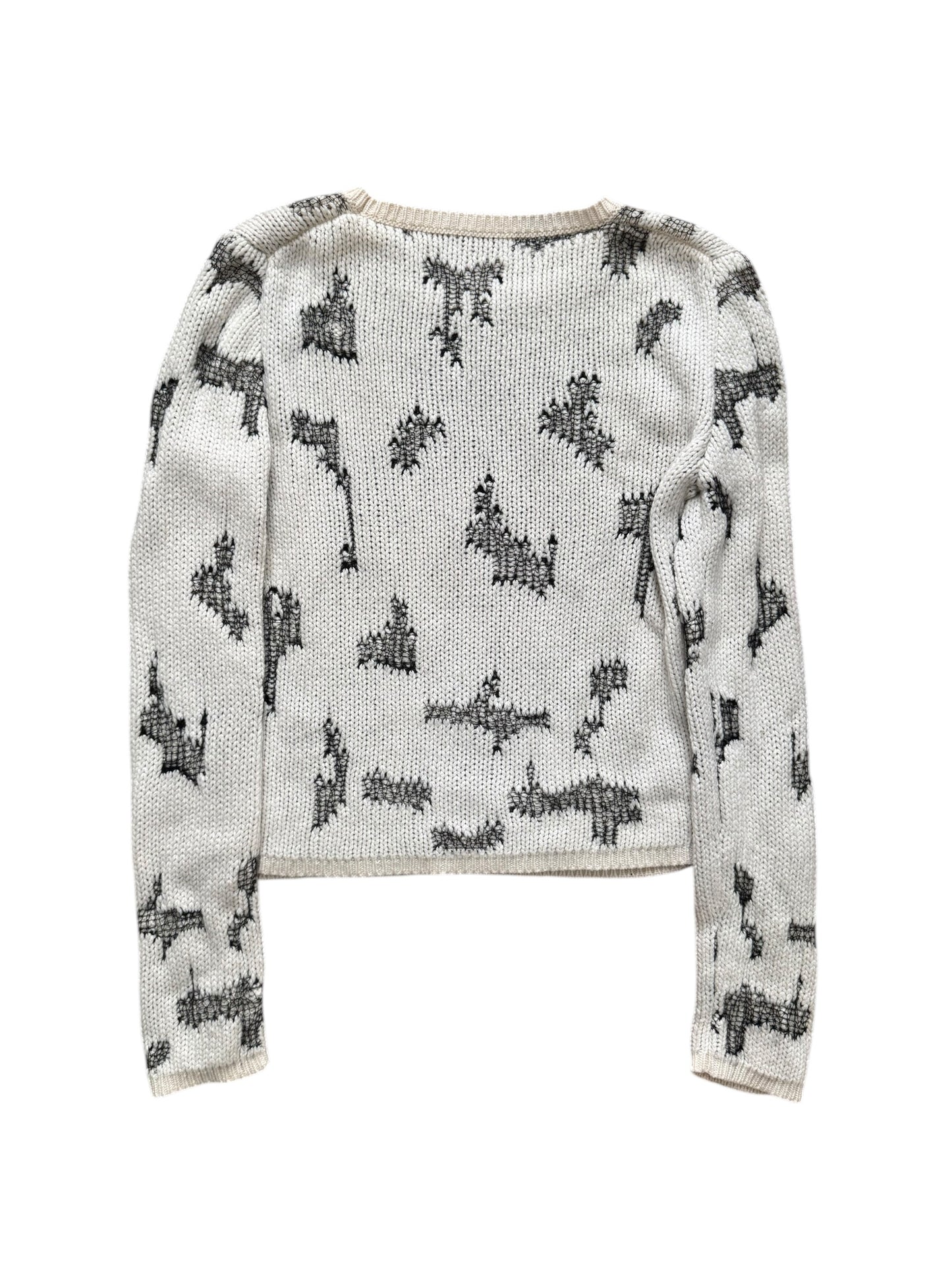 Saint Laurent 2017 Web Stitched Sweater