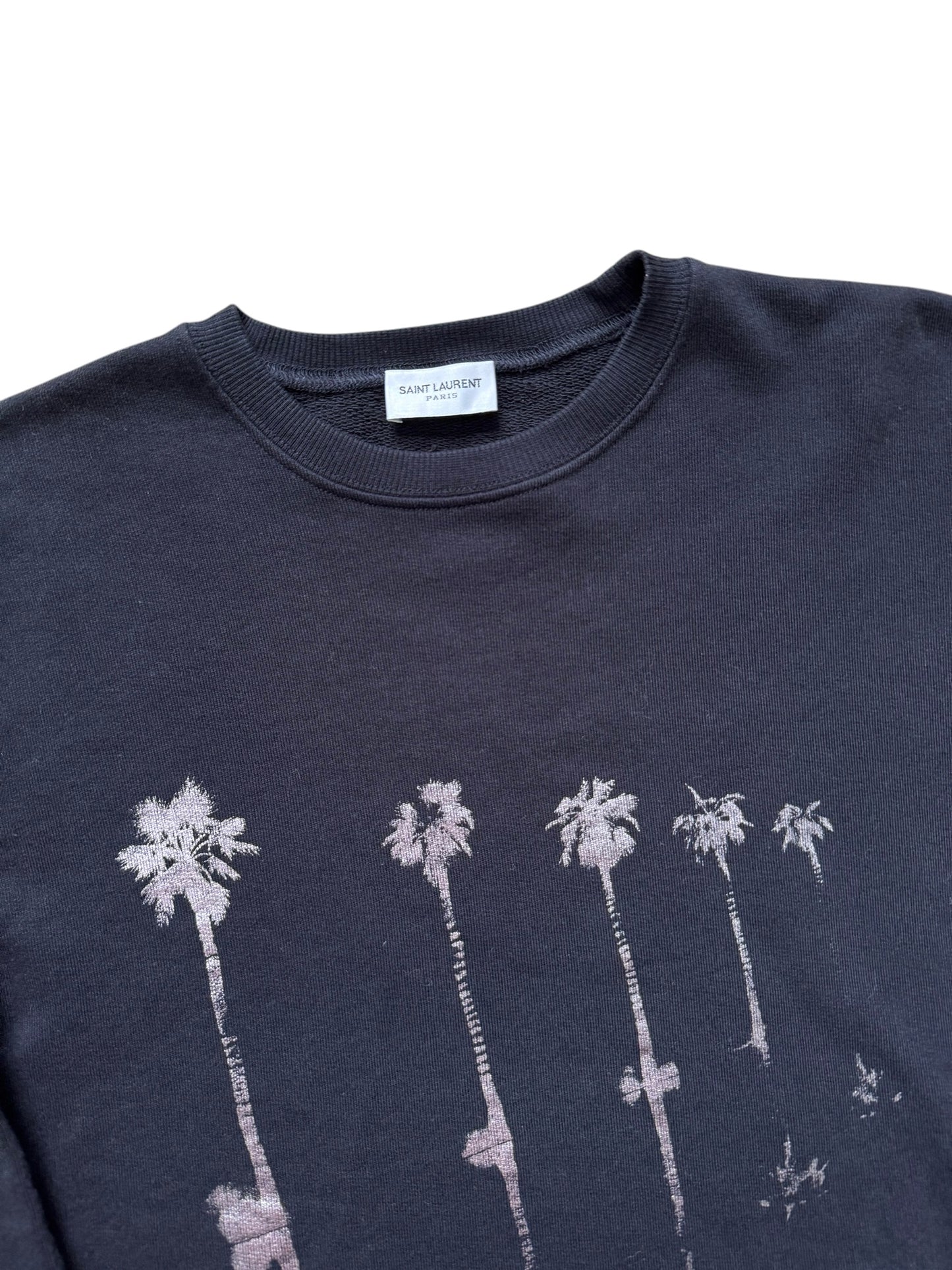 Saint Laurent SS2020 Black Palm Tree Sweatshirt