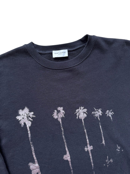 Saint Laurent SS2020 Black Palm Tree Sweatshirt