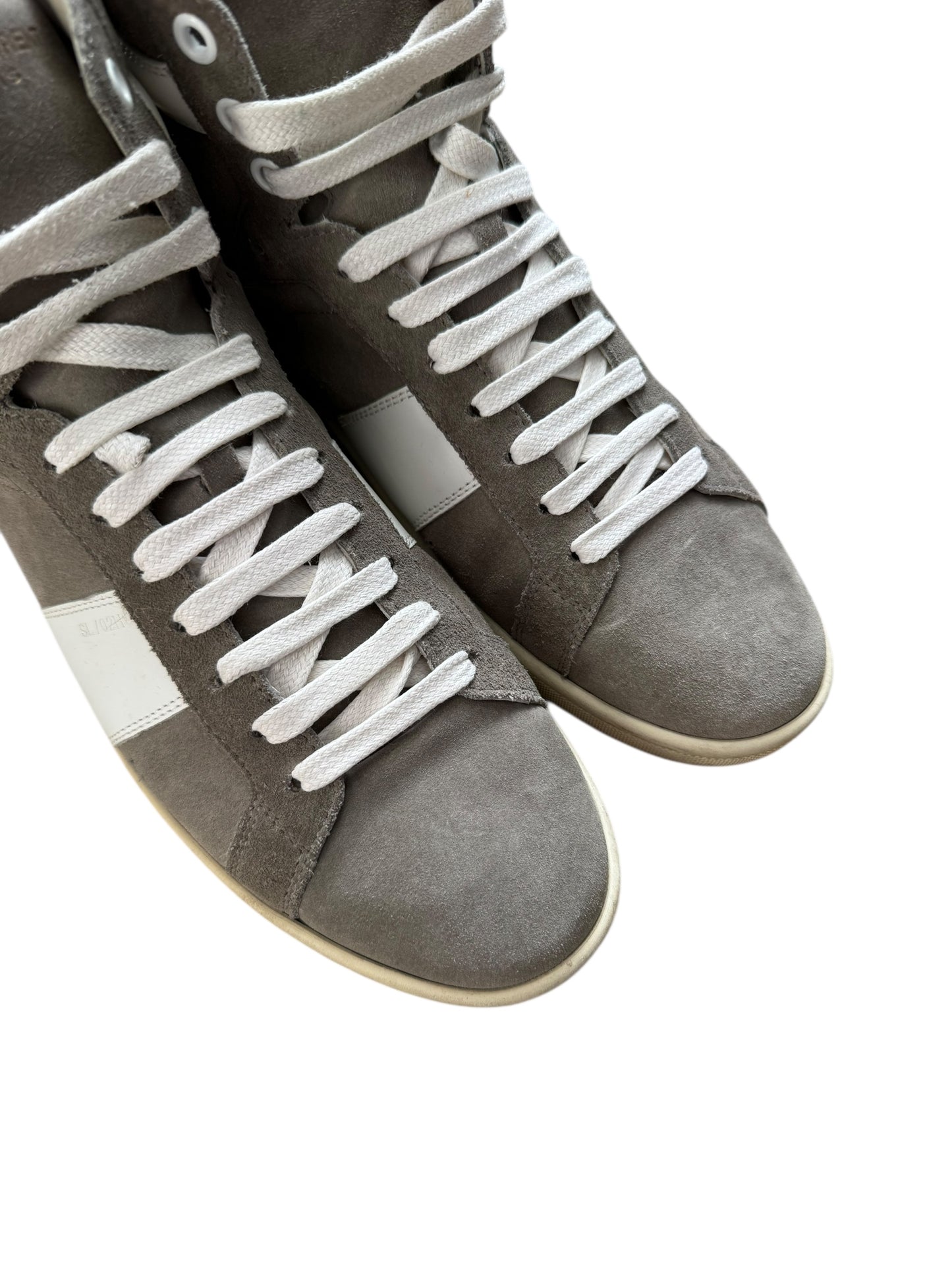 Saint Laurent SL/02H Grey Suede Sneakers
