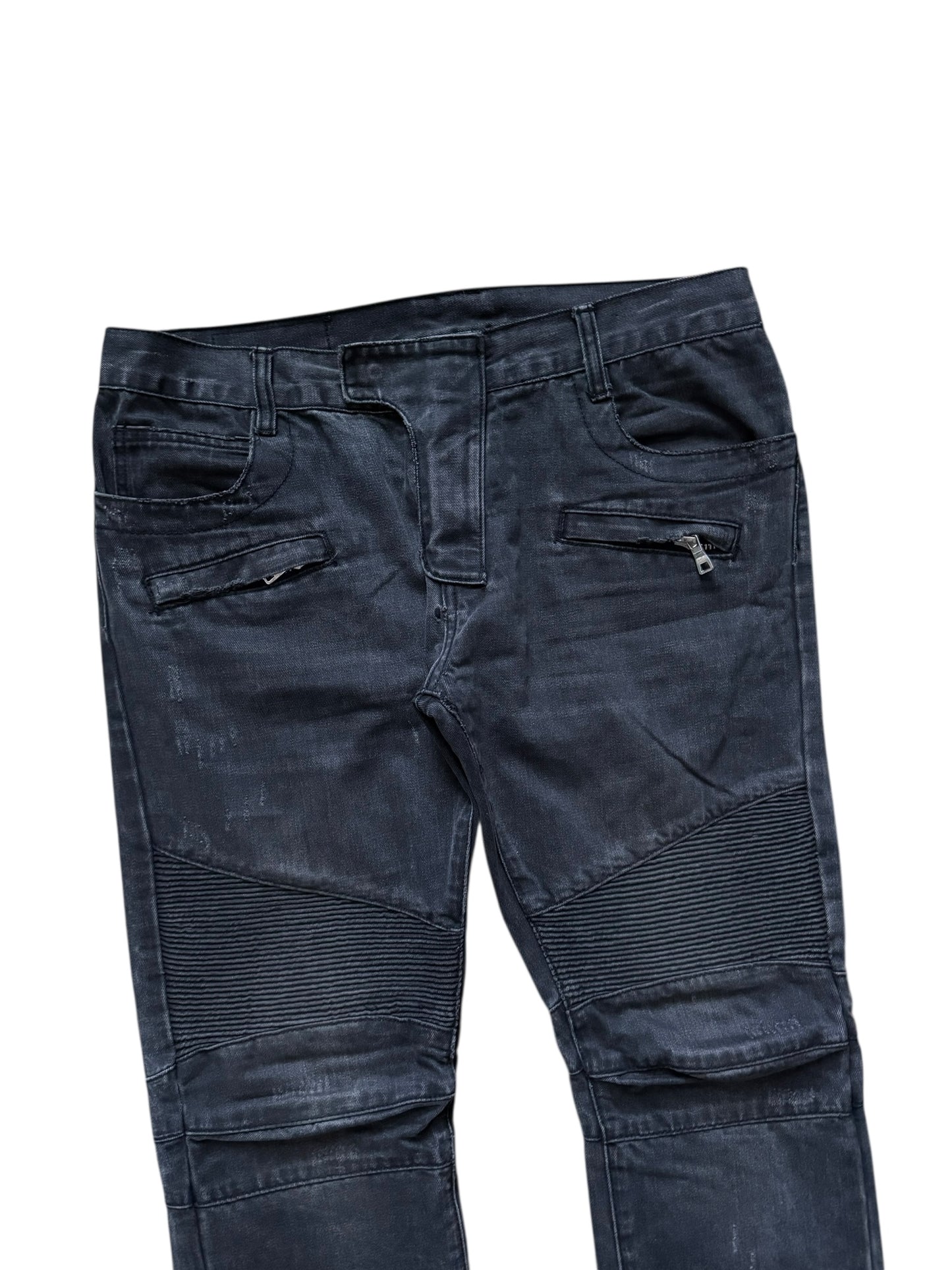 Balmain Biker Moto Jeans