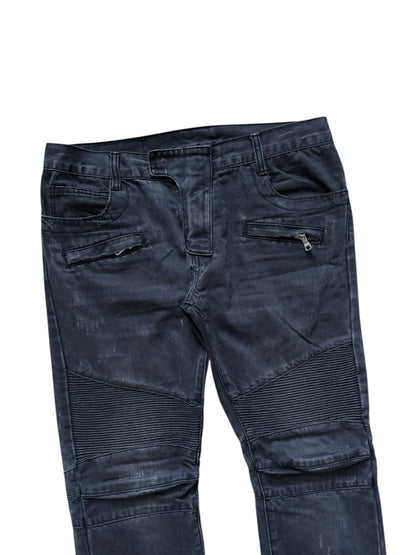 Balmain Biker Moto Jeans