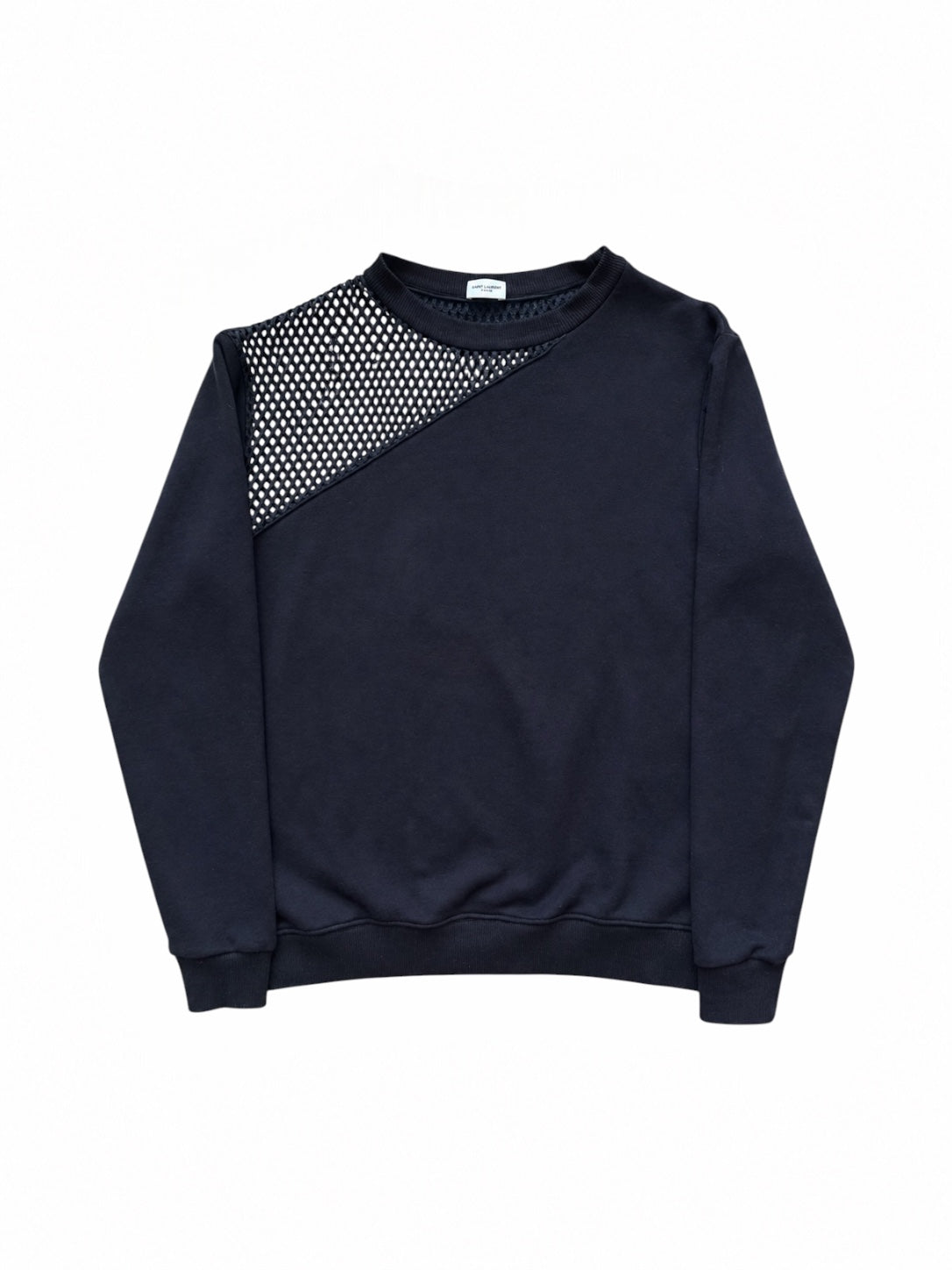 Saint Laurent 2013 “California Grunge” Mesh Shoulder Sweatshirt