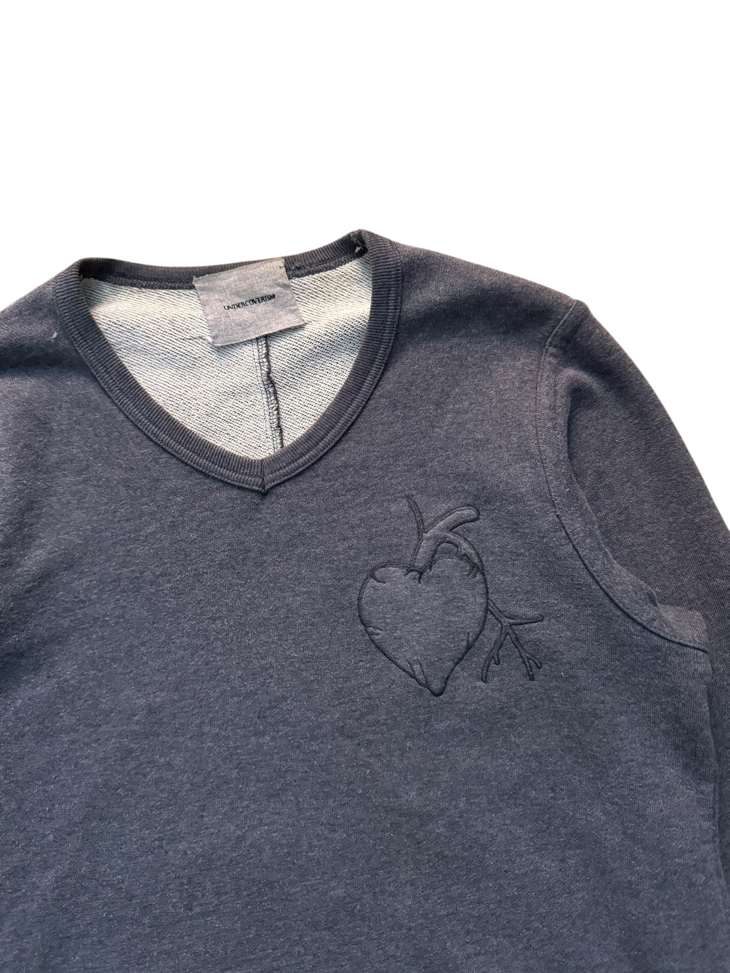 Undercover SS12 “Mirror” Heart Patch Sweatshirt