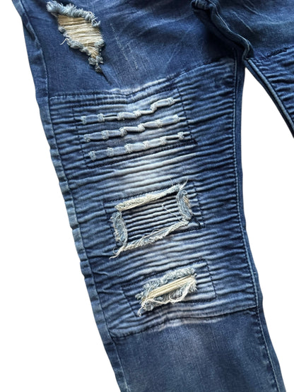 Balmain Paris Moto Biker Denim