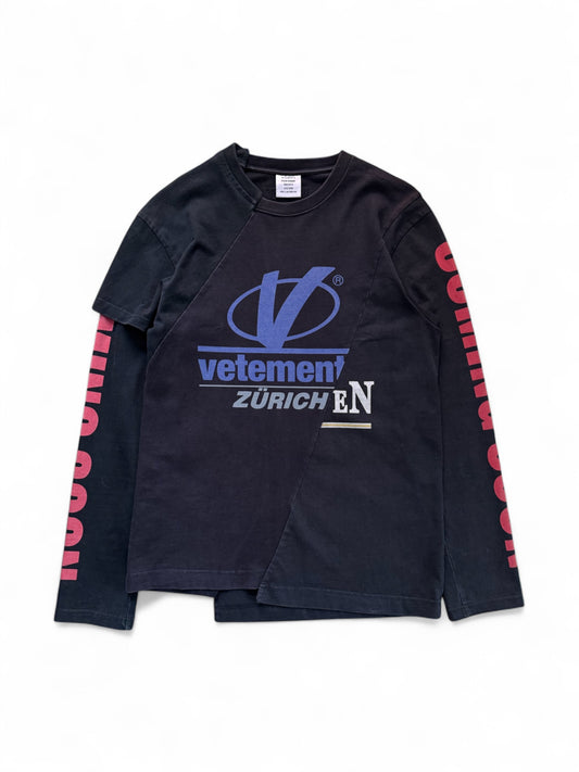 Vetements SS18 Zurich Reworked Longsleeve Shirt