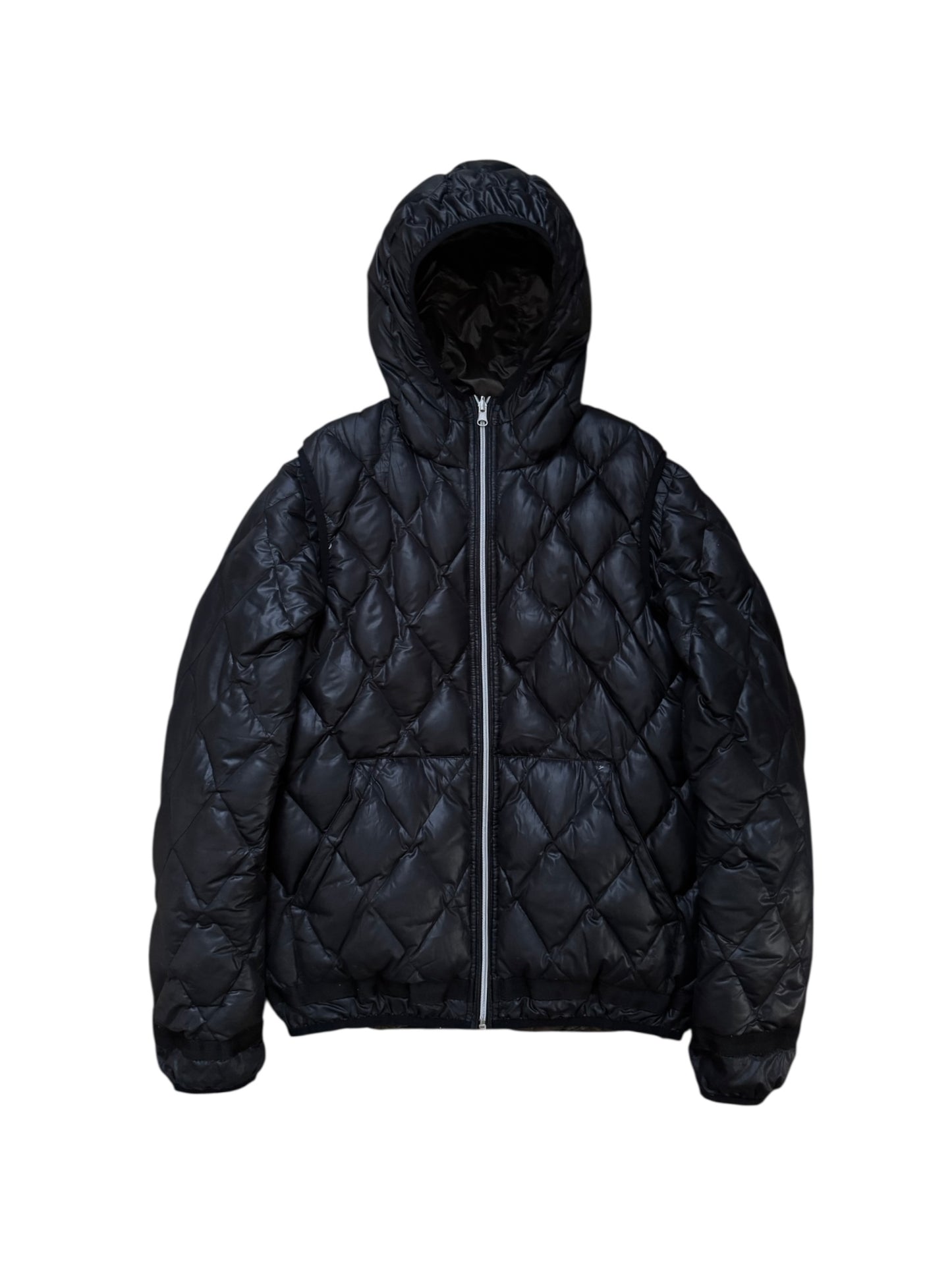 PPFM Detachable Sleeve Puffer Jacket Hoodie