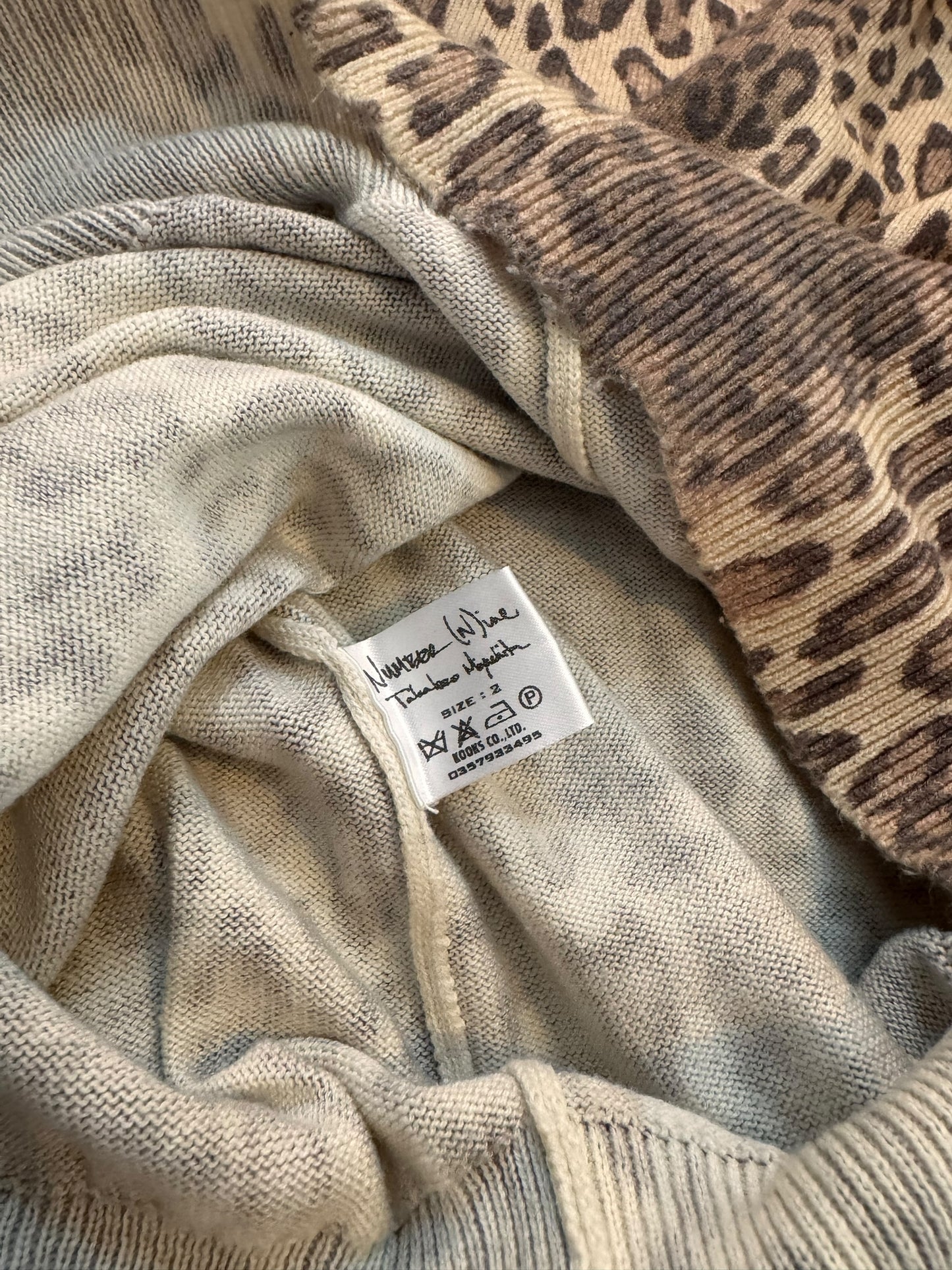 Number Nine SS06 “Welcome to the Shadow” Leopard Print Vest