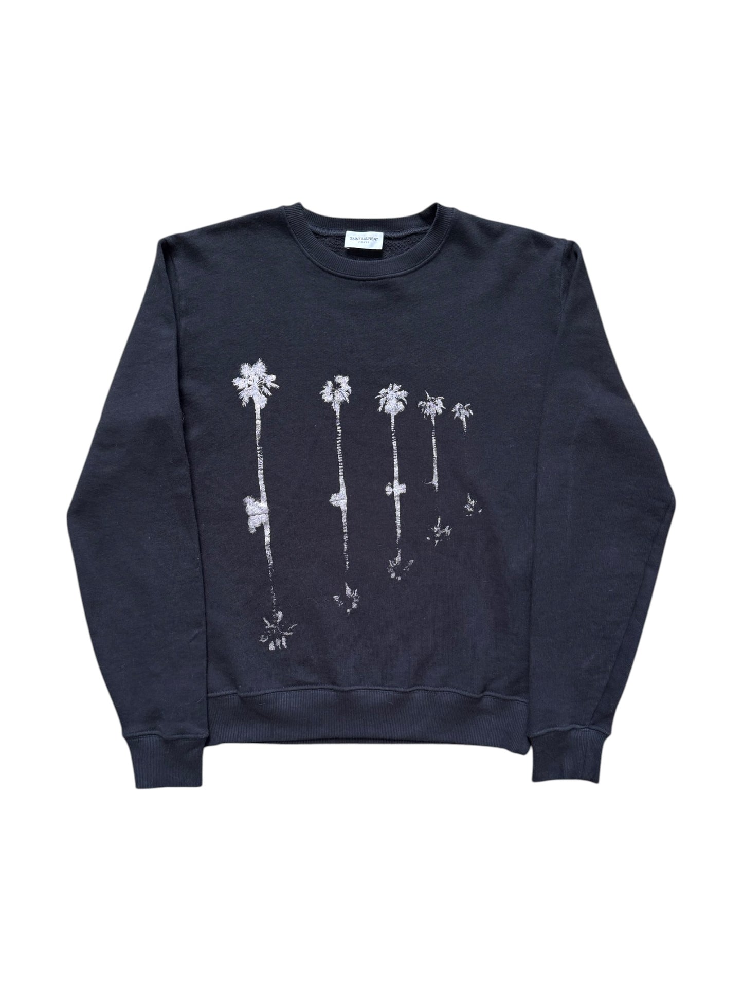 Saint Laurent SS2020 Black Palm Tree Sweatshirt