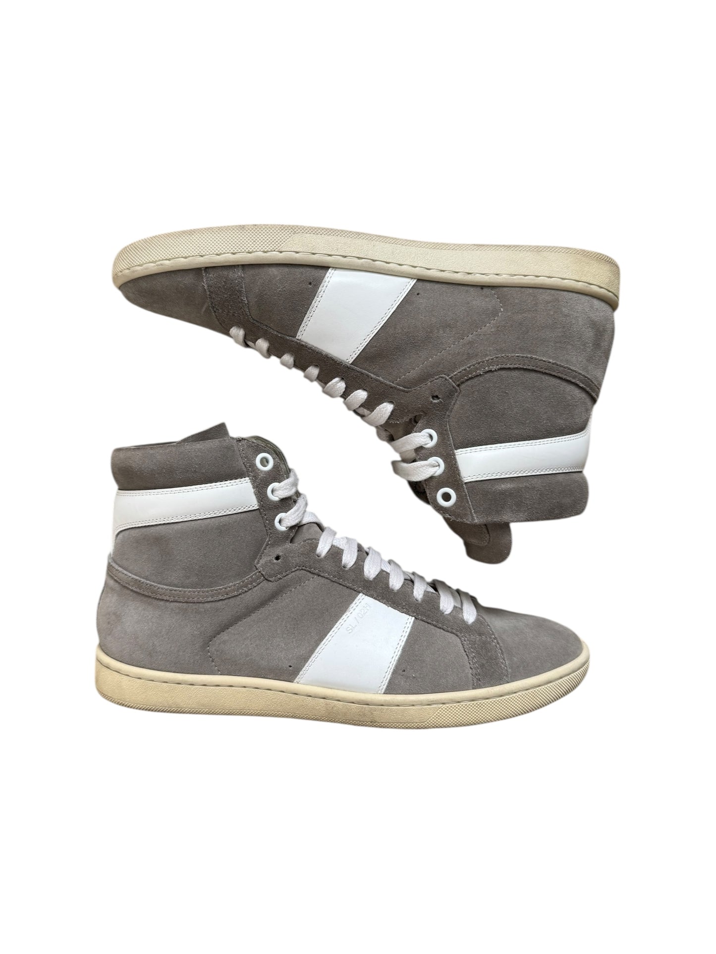 Saint Laurent SL/02H Grey Suede Sneakers