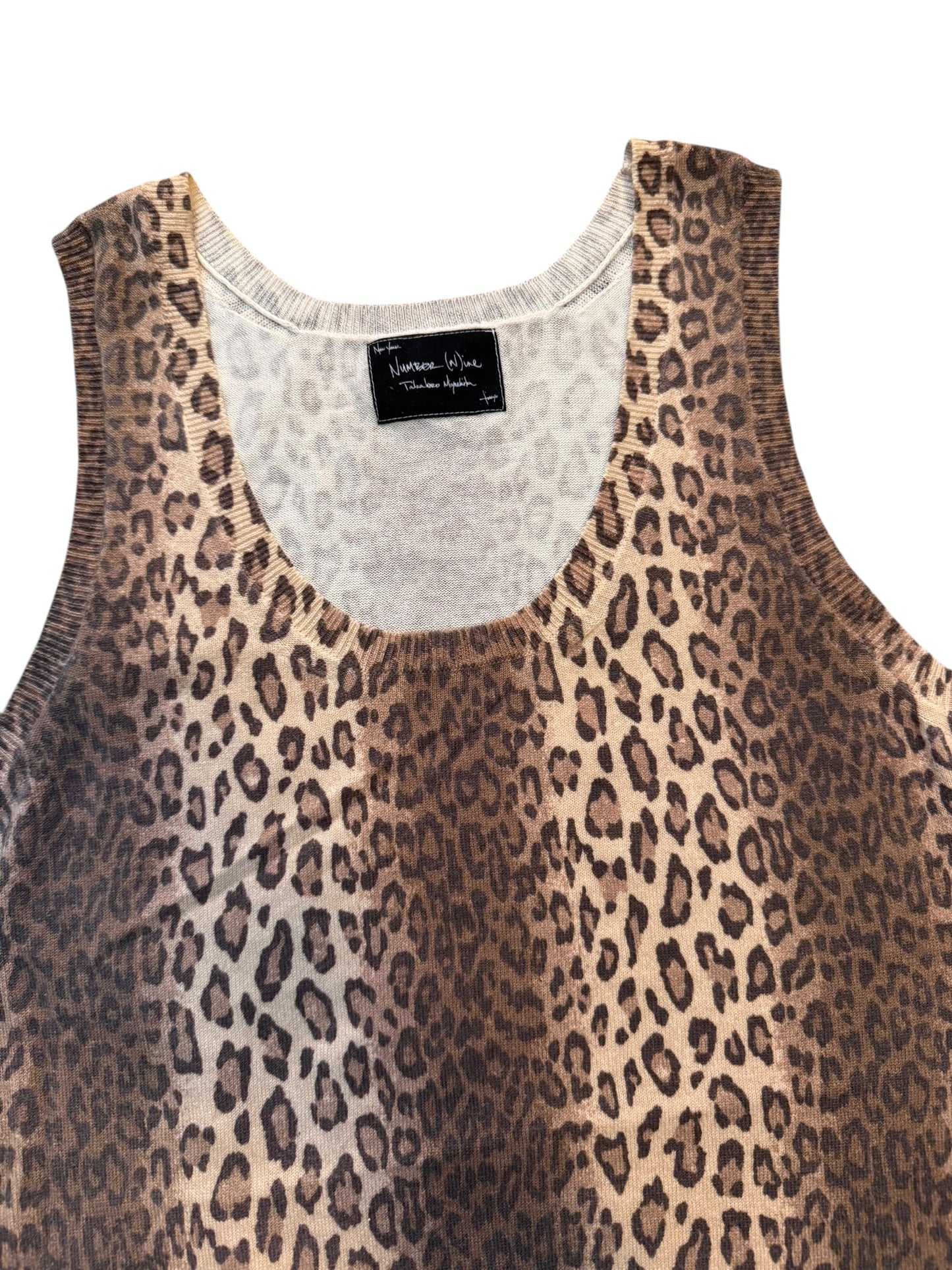 Number Nine SS06 “Welcome to the Shadow” Leopard Print Vest