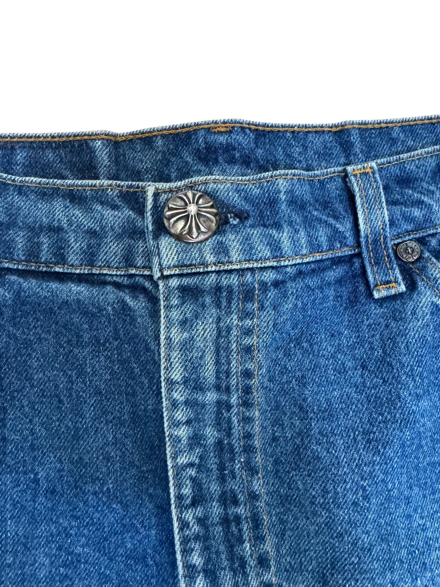 Chrome Hearts x Levis 505 Patchwork Denim