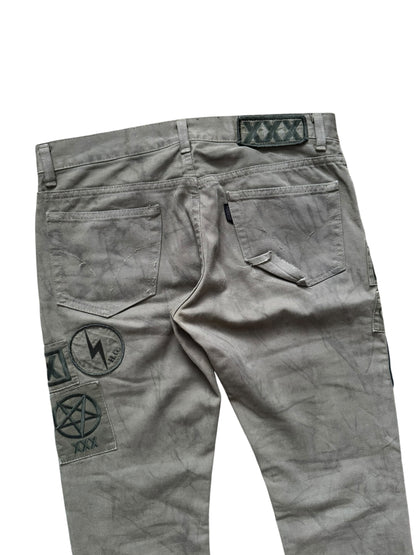 Hysteric Glamour “XXX” Patchwork Pants