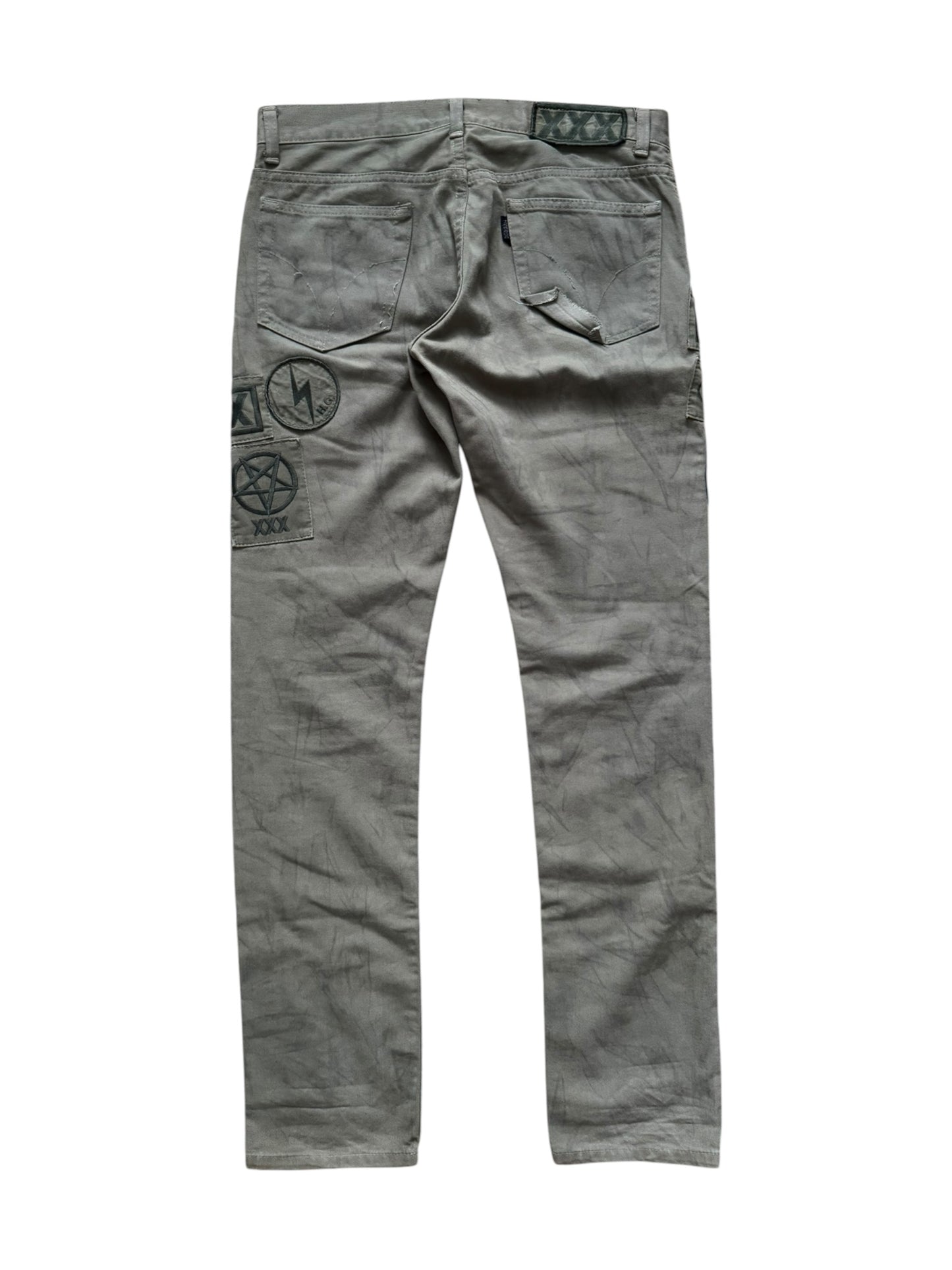 Hysteric Glamour “XXX” Patchwork Pants