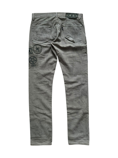 Hysteric Glamour “XXX” Patchwork Pants