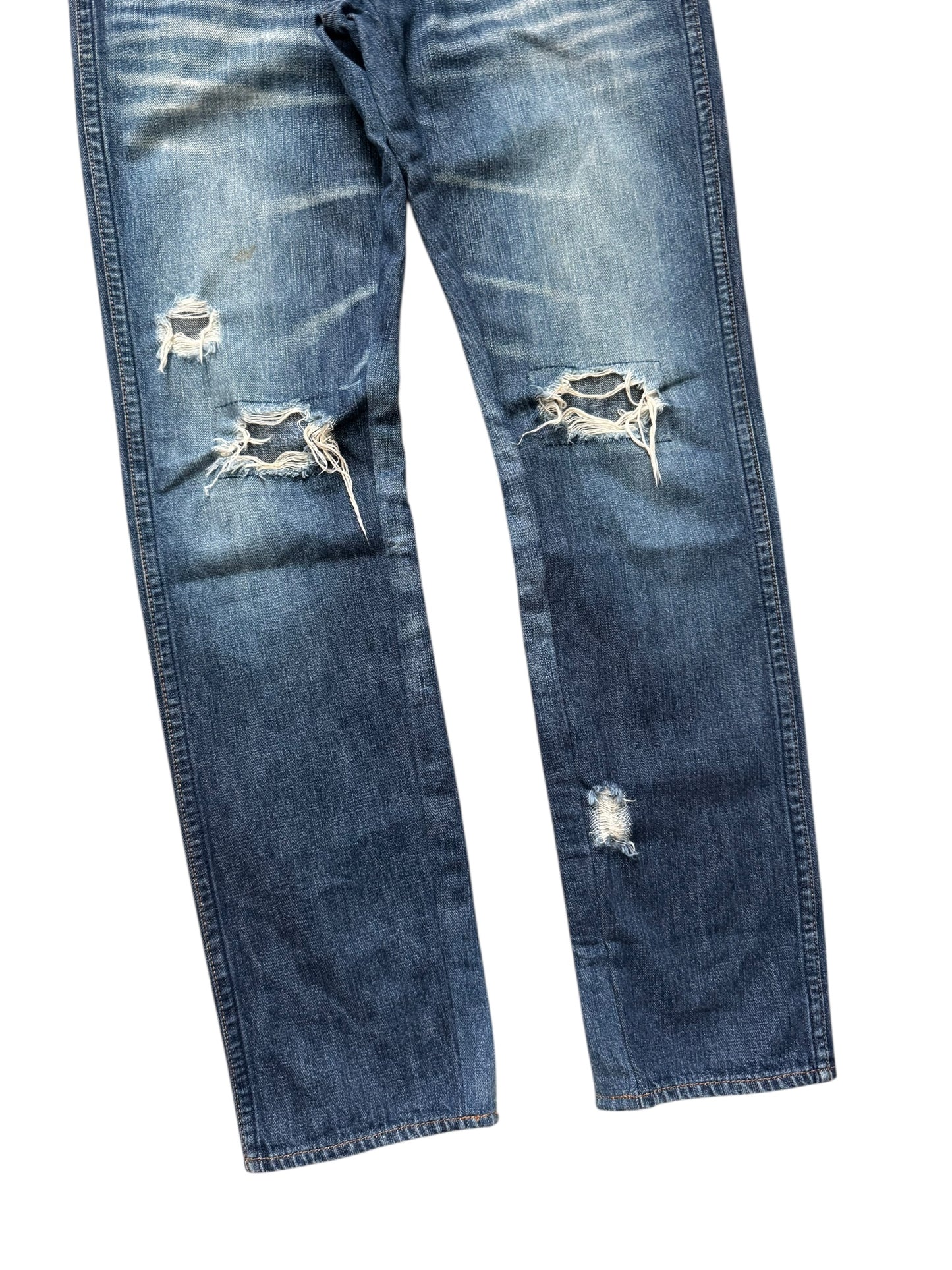 Number Nine SS01 “Time Migration” Distressed Denim