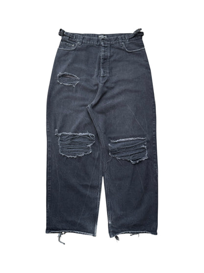 Balenciaga FW22 Black Skater Denim