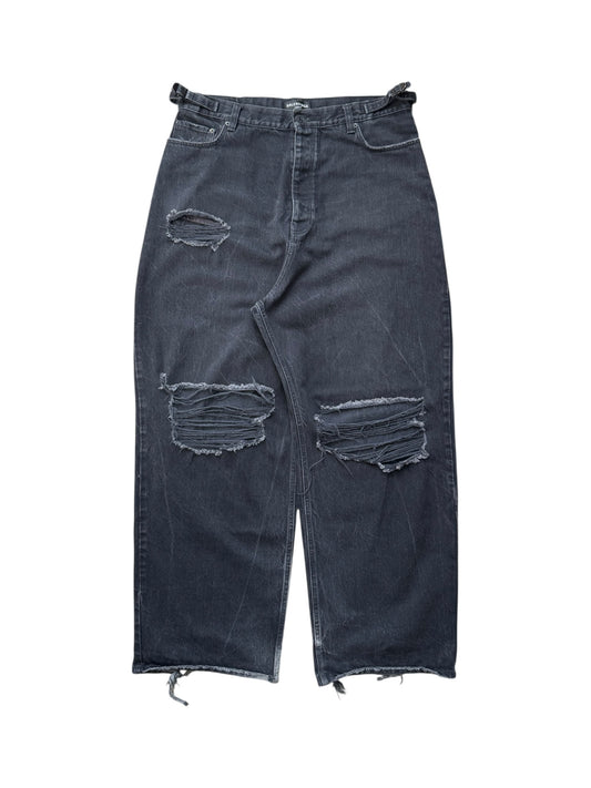 Balenciaga FW22 Black Skater Denim